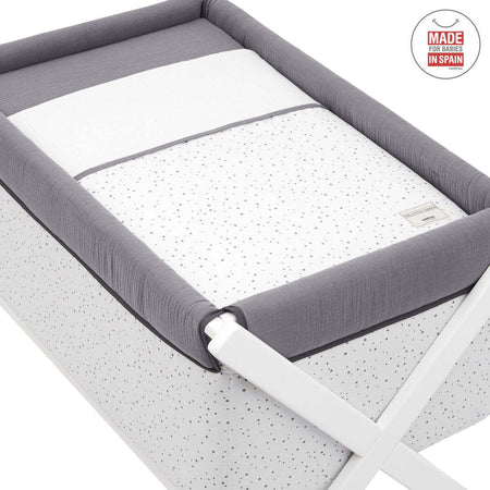 Culla X Di Legno Une Astra Grigio 55X87X74 Cm Casa e cucina/Arredamento/Cameretta bambini/Lettini per neonati e bambini/Culle basculanti La Casa Del Bebè - Napoli, Commerciovirtuoso.it