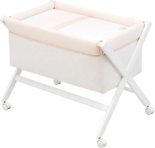 Culla X Di Legno Une Astra Rosa 55X87X74 Cm Casa e cucina/Arredamento/Cameretta bambini/Lettini per neonati e bambini/Culle basculanti La Casa Del Bebè - Napoli, Commerciovirtuoso.it