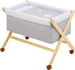 Culla X Di Legno Une Be Lion Gris/Natural 55X87X74 Cm Casa e cucina/Arredamento/Cameretta bambini/Lettini per neonati e bambini/Culle basculanti La Casa Del Bebè - Napoli, Commerciovirtuoso.it