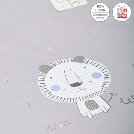 Culla X Di Legno Une Be Lion Gris/Natural 55X87X74 Cm Casa e cucina/Arredamento/Cameretta bambini/Lettini per neonati e bambini/Culle basculanti La Casa Del Bebè - Napoli, Commerciovirtuoso.it