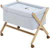 Culla X Di Legno Une Be Ocean Gris/Natural Casa e cucina/Arredamento/Cameretta bambini/Lettini per neonati e bambini/Culle basculanti La Casa Del Bebè - Napoli, Commerciovirtuoso.it