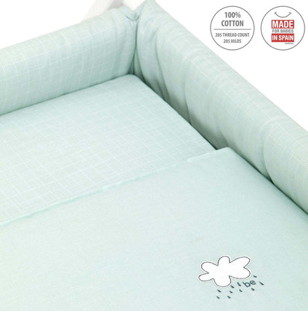 Culla X Di Legno Une Be Villa Verde/Bianco Casa e cucina/Arredamento/Cameretta bambini/Lettini per neonati e bambini/Culle basculanti La Casa Del Bebè - Napoli, Commerciovirtuoso.it