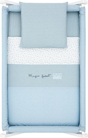 Culla X Di Legno Une Forest Azzurro/Bianco Casa e cucina/Arredamento/Cameretta bambini/Lettini per neonati e bambini/Culle basculanti La Casa Del Bebè - Napoli, Commerciovirtuoso.it