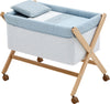 Culla X Di Legno Une Forest Azzurro/Natural Casa e cucina/Arredamento/Cameretta bambini/Lettini per neonati e bambini/Culle basculanti La Casa Del Bebè - Napoli, Commerciovirtuoso.it