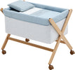Culla X Di Legno Une Forest Azzurro/Natural Casa e cucina/Arredamento/Cameretta bambini/Lettini per neonati e bambini/Culle basculanti La Casa Del Bebè - Napoli, Commerciovirtuoso.it