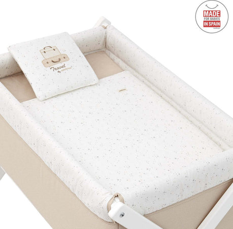 Culla X Di Legno Une Sky Beige/Bianco Casa e cucina/Arredamento/Cameretta bambini/Lettini per neonati e bambini/Culle basculanti La Casa Del Bebè - Napoli, Commerciovirtuoso.it