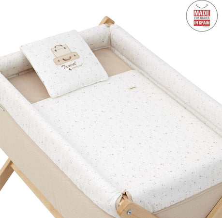 Culla X Di Legno Une Sky Beige/Natural Casa e cucina/Arredamento/Cameretta bambini/Lettini per neonati e bambini/Culle basculanti La Casa Del Bebè - Napoli, Commerciovirtuoso.it