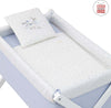 Culla X Di Legno Une Sky Celeste/Bianco Casa e cucina/Arredamento/Cameretta bambini/Lettini per neonati e bambini/Culle basculanti La Casa Del Bebè - Napoli, Commerciovirtuoso.it