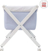 Culla X Di Legno Une Sky Celeste/Bianco Casa e cucina/Arredamento/Cameretta bambini/Lettini per neonati e bambini/Culle basculanti La Casa Del Bebè - Napoli, Commerciovirtuoso.it