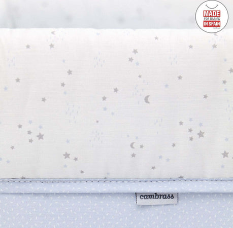 Culla X Di Legno Une Sky Celeste/Bianco Casa e cucina/Arredamento/Cameretta bambini/Lettini per neonati e bambini/Culle basculanti La Casa Del Bebè - Napoli, Commerciovirtuoso.it