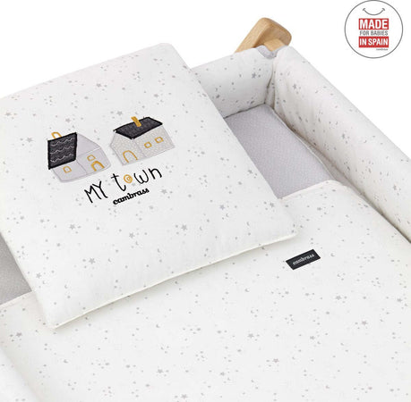 Culla X Di Legno Une Sky Gris/Natural Casa e cucina/Arredamento/Cameretta bambini/Lettini per neonati e bambini/Culle basculanti La Casa Del Bebè - Napoli, Commerciovirtuoso.it