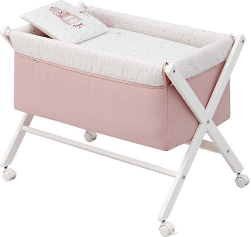 Culla X Di Legno Une Sky Rosa/Bianco Casa e cucina/Arredamento/Cameretta bambini/Lettini per neonati e bambini/Culle basculanti La Casa Del Bebè - Napoli, Commerciovirtuoso.it