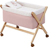 Culla X Di Legno Une Sky Rosa/Natural Casa e cucina/Arredamento/Cameretta bambini/Lettini per neonati e bambini/Culle basculanti La Casa Del Bebè - Napoli, Commerciovirtuoso.it