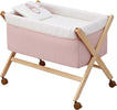 Culla X Di Legno Une Sky Rosa/Natural Casa e cucina/Arredamento/Cameretta bambini/Lettini per neonati e bambini/Culle basculanti La Casa Del Bebè - Napoli, Commerciovirtuoso.it