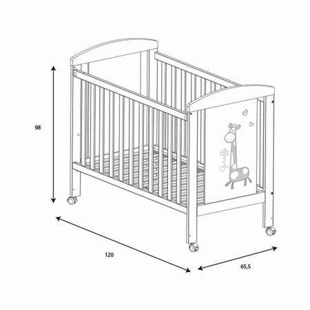 Lettino 120 x 60 cm Sabana Micuna