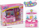 Cuoca-Ai-Fornelli-Cucina-Con-Pentole-Stoviglie-Alimenti-Giocattolo-Gioco-Bambina