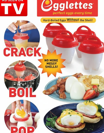 Cuoci Uova In Silicone Senza Guscio 6 Pz Uovo Sodo Frittata Omelette Egglettes Casa e cucina/Pentole padelle e pirofile/Accessori/Utensili cuociuova in camicia Trade Shop italia - Napoli, Commerciovirtuoso.it