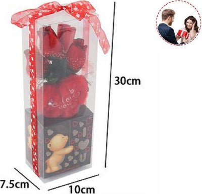 Cuore In Peluche Con Fiori Confezione Regalo Per San Valentino 10x7.5x30cm 63301 Giochi e giocattoli/Peluche/Animali di peluche Trade Shop italia - Napoli, Commerciovirtuoso.it