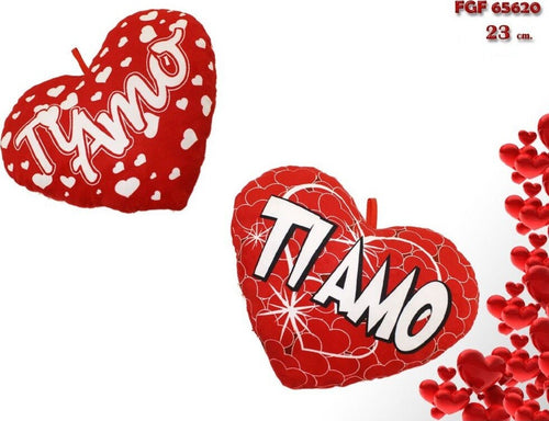 Cuore In Peluche Cuscino Scritta Ti Amo 23cm San Valentino 2 Mod Assortiti 65620 Giochi e giocattoli/Peluche/Animali di peluche Trade Shop italia - Napoli, Commerciovirtuoso.it