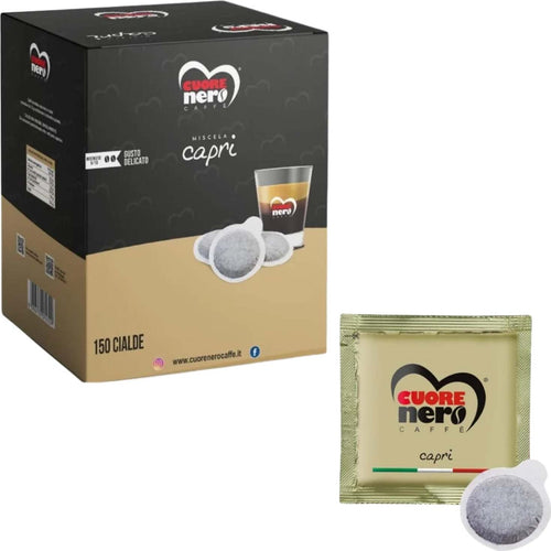 Cuore-Nero-Caffè-150-Cialde-Ese-44mm-Miscela-Capri