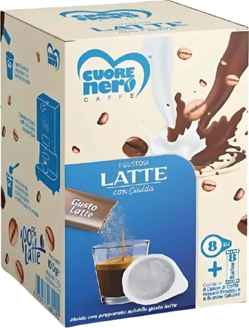 Cuore-Nero-Caffè-I-Gustosi-8-Cialde-+-8-Bustine-Solub.-Latte