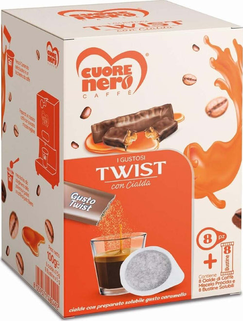 Cuore-Nero-Caffè-I-Gustosi-8-Cialde-+-8-Bustine-Solub.-Twist