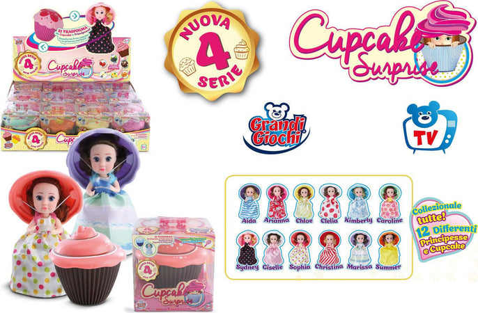 Cupcake-Surprise-12-Bambole-4o-Serie-Venduta-singolarmente-Grandi-Giochi