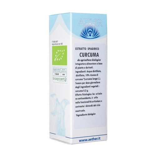 Curcuma integratore alimentare estratto spagirico a base di piante e derivati - Offerta PROMO lotto scadenza 30/10/2026 50 ml - Aether