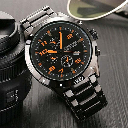 Curren-8201-Orologi-Da-Polso-Sportivi-Analogici-Di-Lusso-Tungsteno-D'acciaio-Uom