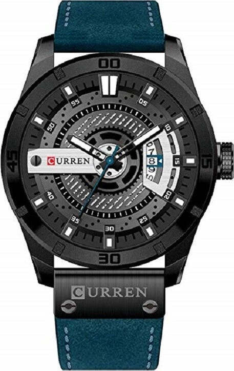 CURREN 8301 OROLOGIO ANALOGICO DA POLSO AL QUARZO MILITARE SPORT IN PELLE BLU Moda/Uomo/Orologi/Orologi da polso Trade Shop italia - Napoli, Commerciovirtuoso.it