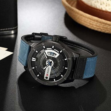 Curren 8301 Orologio Analogico Da Polso Al Quarzo Militare Sport In Pelle Blu Moda/Uomo/Orologi/Orologi da polso Trade Shop italia - Napoli, Commerciovirtuoso.it