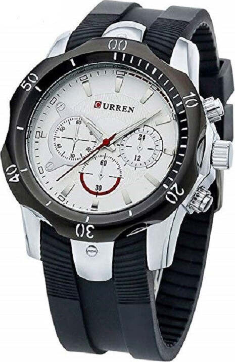 Curren-Orologi-Di-Lusso-Maschile-Quarzo-Cinturino-In-Silicone-Sport-Watch-8163