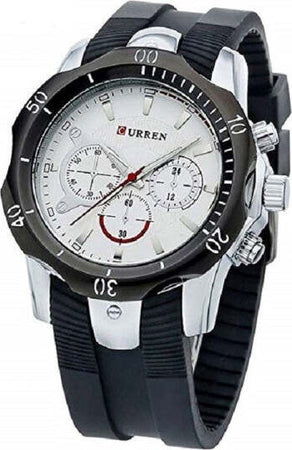 Curren-Orologi-Di-Lusso-Maschile-Quarzo-Cinturino-In-Silicone-Sport-Watch-8163