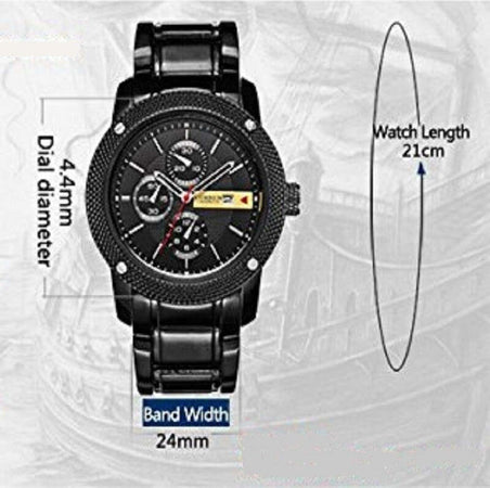 CURREN OROLOGIO AL QUARZO DA UOMO STILE SPORTIVO/MILITARE IN ACCIAIO DATA NERO Moda/Uomo/Orologi/Orologi da polso Trade Shop italia - Napoli, Commerciovirtuoso.it