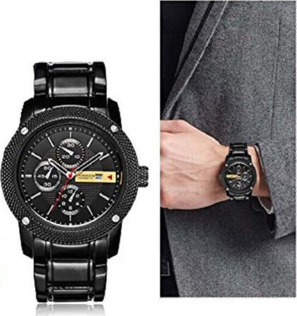 Curren Orologio Al Quarzo Da Uomo Stile Sportivo/militare In Acciaio Data Nero Moda/Uomo/Orologi/Orologi da polso Trade Shop italia - Napoli, Commerciovirtuoso.it