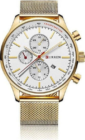 Curren-Uomo-Analogico-Orologio-Al-Quarzo-Di-Lussocinturino-Lega-Water-Resistant