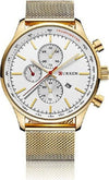 Curren-Uomo-Analogico-Orologio-Al-Quarzo-Di-Lussocinturino-Lega-Water-Resistant