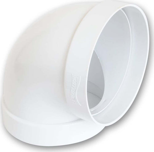 Curva a 90 ° per tubo aerazione canalizzata sezione Tonda in ABS Fai da te/Prodotti per la costruzione/Riscaldamento e raffreddamento/Registri griglie e sfiatatoi La Zappa - Altamura, Commerciovirtuoso.it