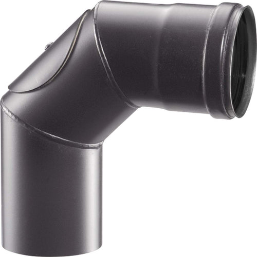 Curva a gomito con ispezione da 90° per canna fumaria stufa a pellet in acciaio Fai da te/Caminetti e accessori/Accessori per caminetto/Tubi di scarico La Zappa - Altamura, Commerciovirtuoso.it
