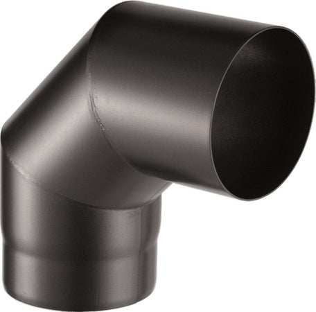 Curva a gomito per canna fumaria stufa a legna in acciaio nero da 2 mm Fai da te/Caminetti e accessori/Accessori per caminetto/Tubi di scarico La Zappa - Altamura, Commerciovirtuoso.it