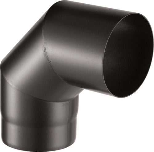 Curva a gomito per canna fumaria stufa a legna in acciaio nero da 2 mm Fai da te/Caminetti e accessori/Accessori per caminetto/Tubi di scarico La Zappa - Altamura, Commerciovirtuoso.it