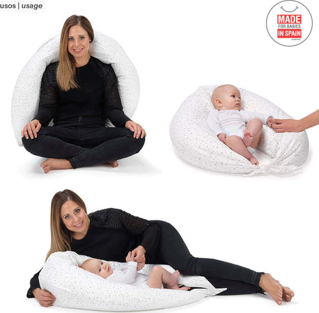 Cuscino Allattamento Luna 80X185X16 Cm Forest Grigio Prima infanzia/Maternità/Cuscini per il corpo e maternità La Casa Del Bebè - Napoli, Commerciovirtuoso.it