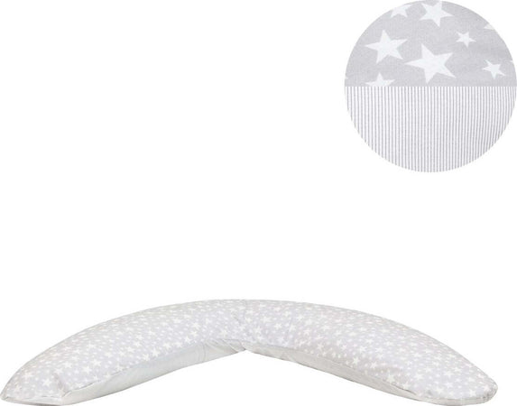 Cuscino Allattamento Mamma 16X118X80 Cm Star Grigio Prima infanzia/Maternità/Cuscini per il corpo e maternità La Casa Del Bebè - Napoli, Commerciovirtuoso.it