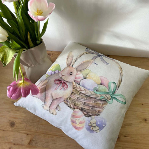 Cuscino-arredo-100%-cotone-double-face-a-tema-Pasquale-completo-di-imbottitura-sfoderabile-con-zip-Mon-Amour-made-in-italy