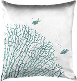 Cuscino-Arredo-Bifaccia-100%-Cotone-Made-In-Italy-Coralli-Tre-Pesci-Azzurro-/-Naturale-40x40cm