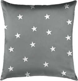 Cuscino-Arredo-Bifaccia-100%-cotone-Made-in-Italy-Stelle-Grigio-40x40cm