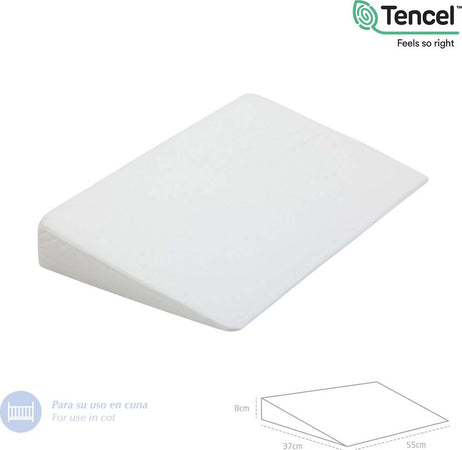 Cuscino Comfort Culla 55X37X8.5 Cm Liso E Bianco Casa e cucina/Tessili per la casa/Biancheria per culle e lettini/Biancheria bebè/Cuscini di sostegno per neonati La Casa Del Bebè - Napoli, Commerciovirtuoso.it