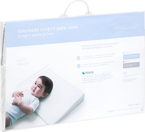 Cuscino Comfort Culla 55X37X8.5 Cm Liso E Bianco Casa e cucina/Tessili per la casa/Biancheria per culle e lettini/Biancheria bebè/Cuscini di sostegno per neonati La Casa Del Bebè - Napoli, Commerciovirtuoso.it