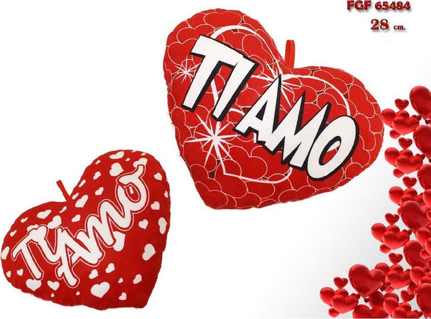 Cuscino Cuore In Peluche Scritta Ti Amo 28cm San Valentino 2 Mod Assortiti 65484 Giochi e giocattoli/Peluche/Animali di peluche Trade Shop italia - Napoli, Commerciovirtuoso.it