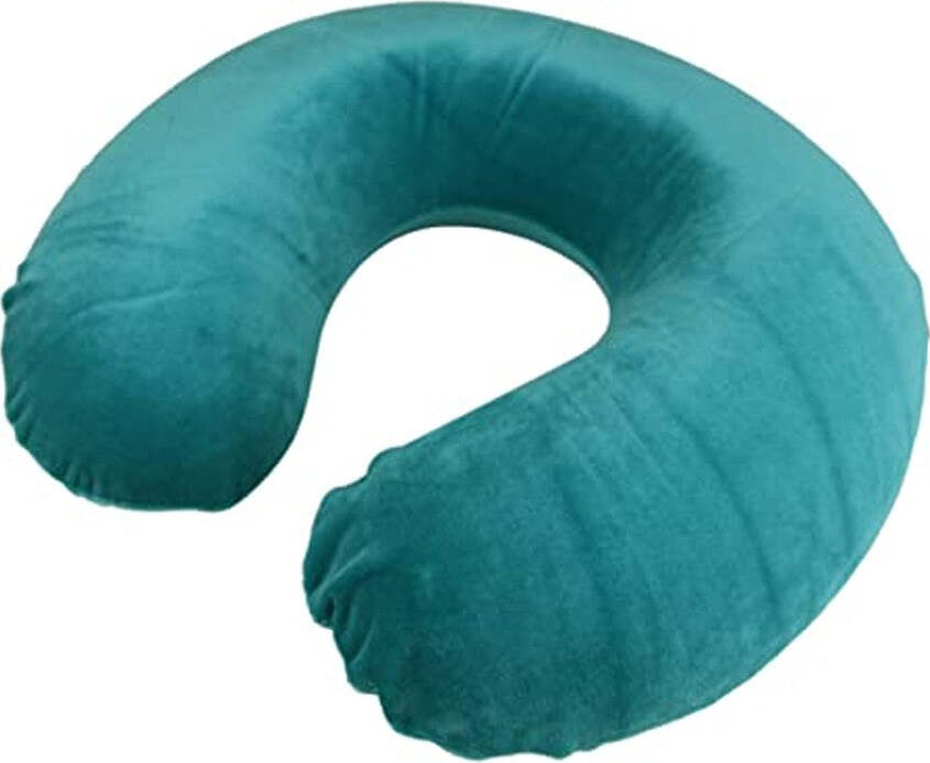 Cuscino Da Viaggio DURAFOAM In Memory Foam – Ideale Per Aereo, Campeggio E Ufficio – Borsa Portaoggetti Compatta Inclusa – Colore Blu
